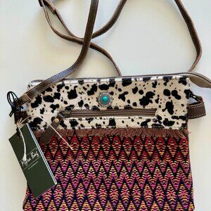 NWT Myra Bag Splendor Small Crossbody | Hair-On Hide Western Boho | 9” x 8”
